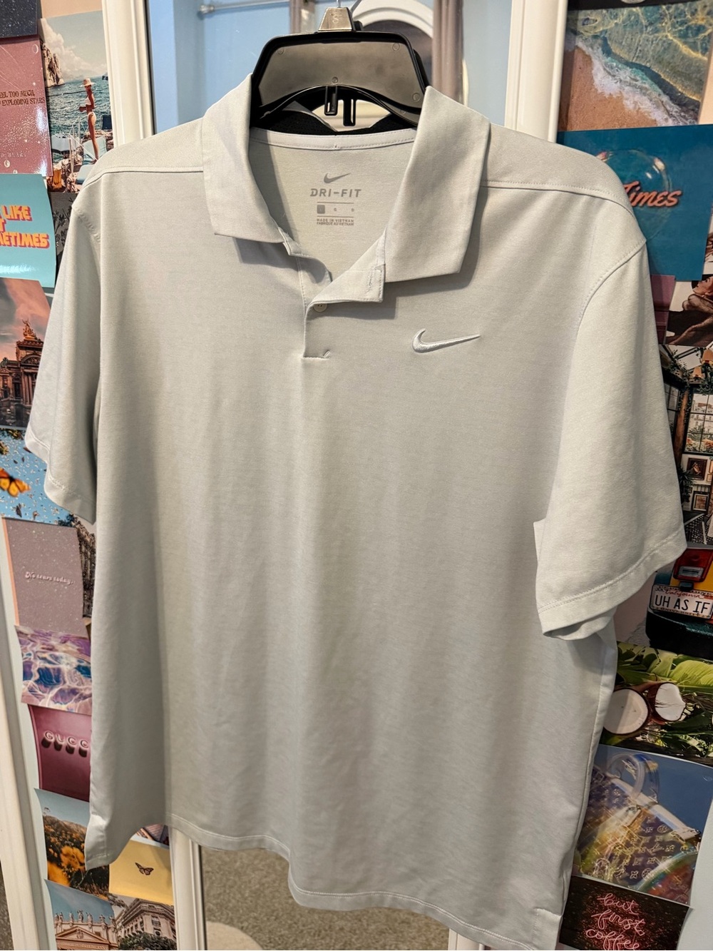 Nike Dri-FIT Men's Polo Shirt in Light Gray